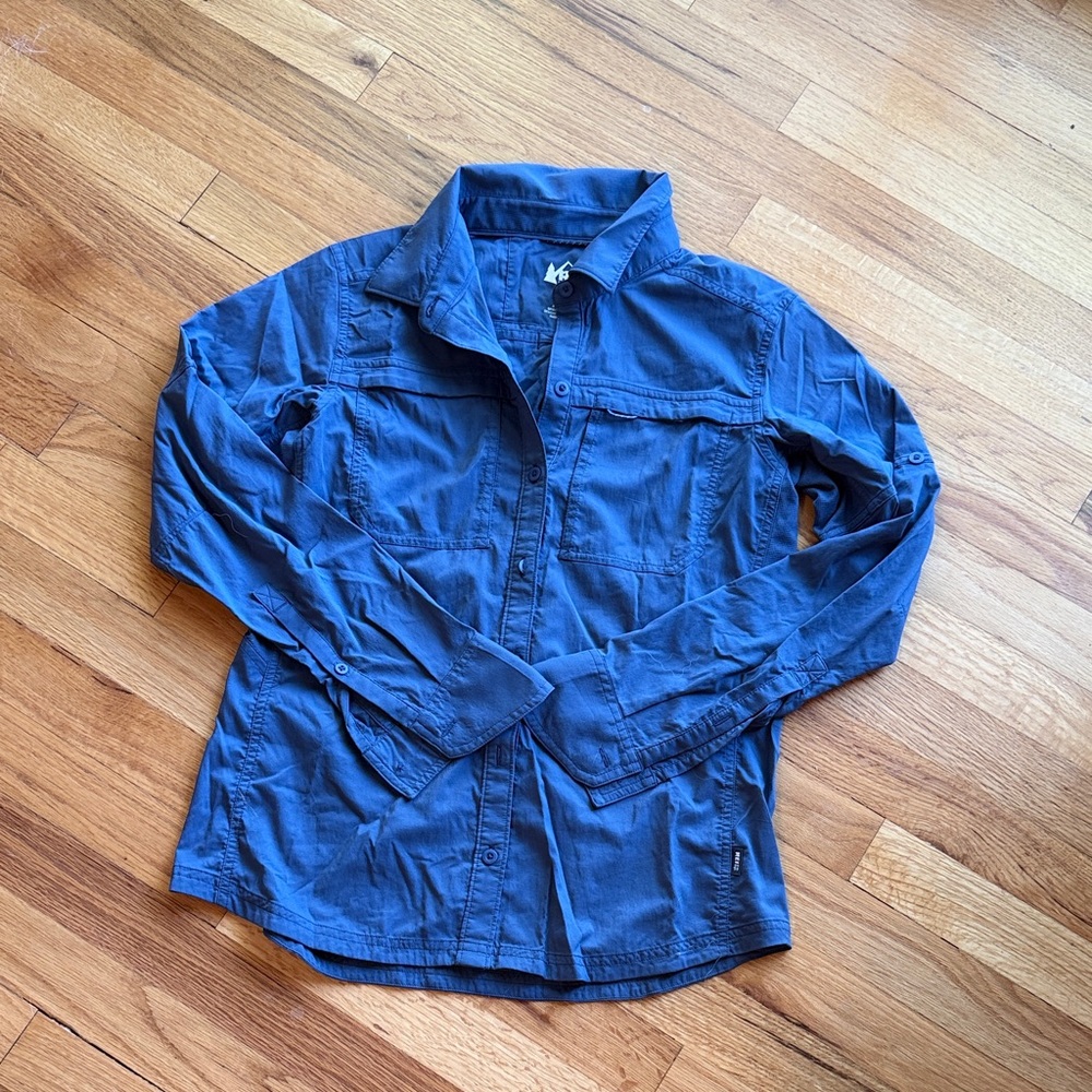 REI Hiking Utility Button Long Sleeve